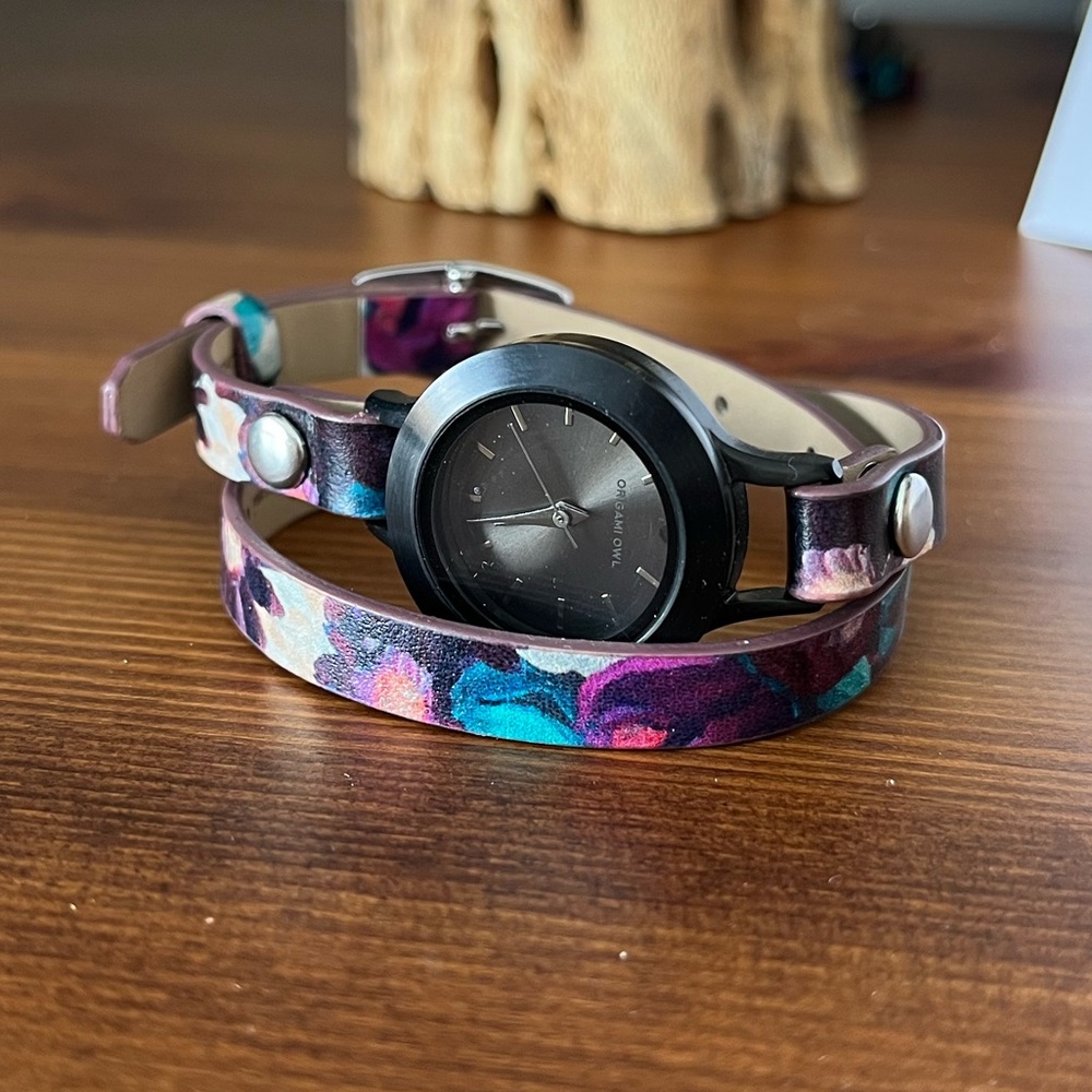 Origami Owl wrap with watch